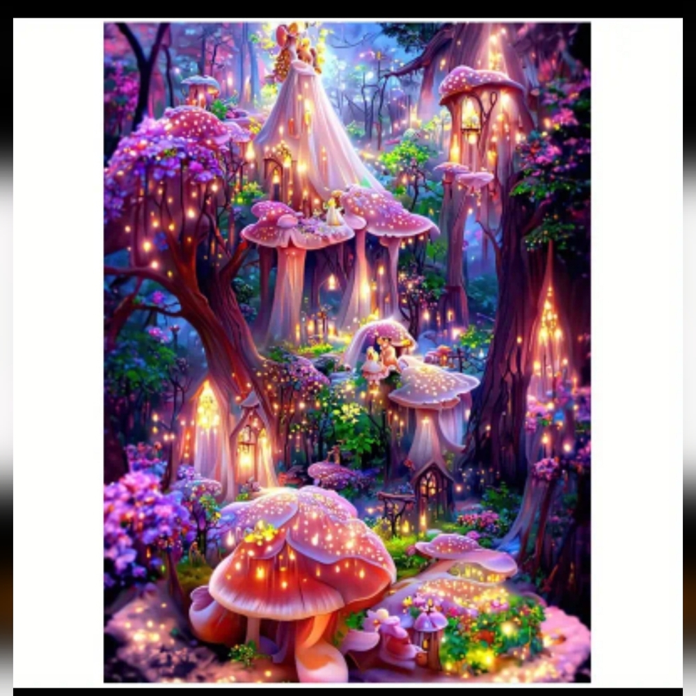 FairyLand Mushroom Diamond Painting